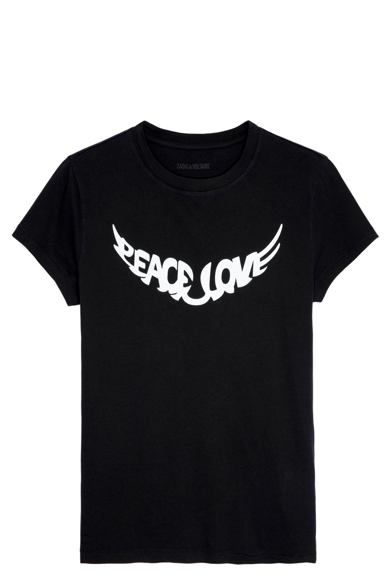 Camiseta Walk Peace&Love Negro