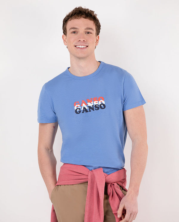 El Ganso | Camiseta Estampada Ganso Azul para hombre.