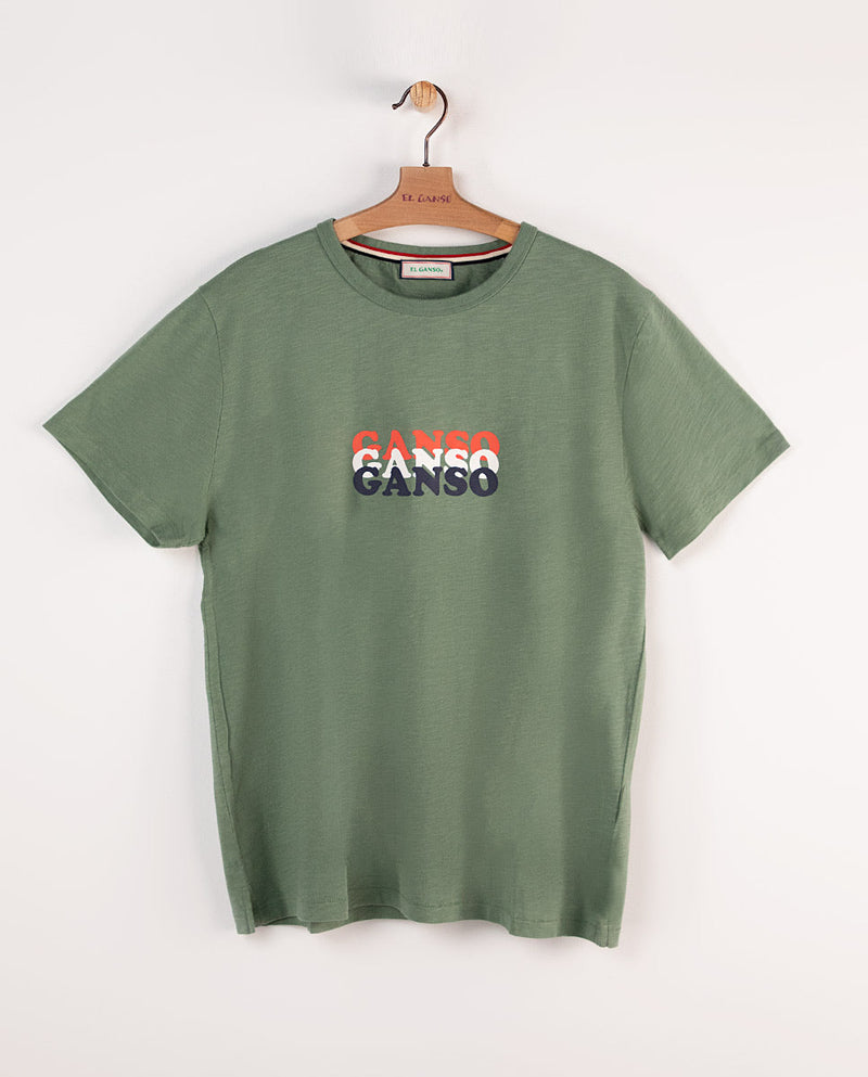 Camiseta Estampada Ganso Verde