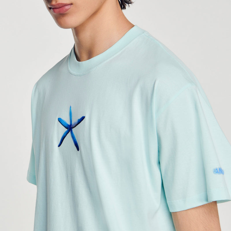 Sandro | Camiseta con estampado estrella de mar para hombre. 
