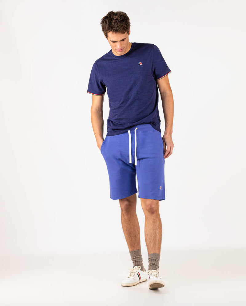 El Ganso | Bermuda Chandal Añil Azul Medio  para hombre.