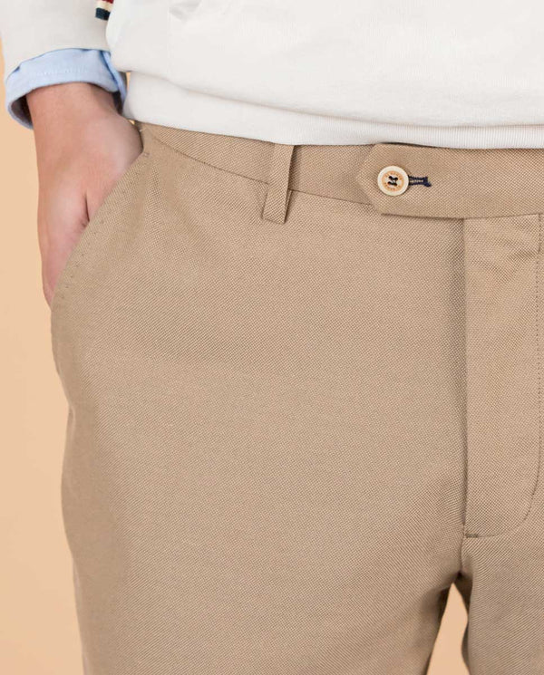 El Ganso | Pantalón Panamá Camel para hombre.