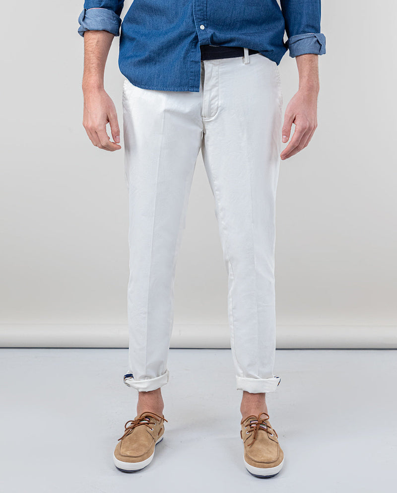 Pantalón Chino Básico Blanco