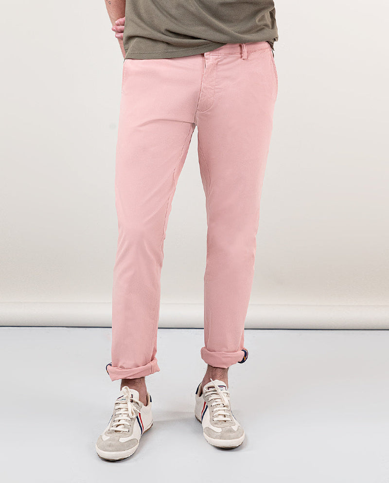 Pantalón Chino Básico Rosa