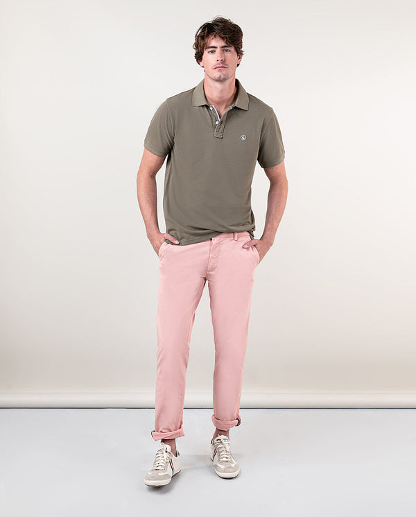 Pantalón Chino Básico Rosa