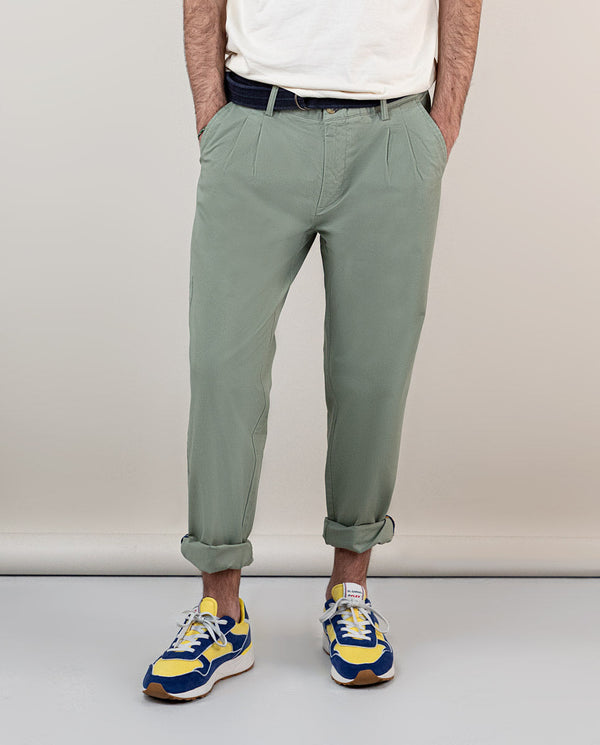 Pantalón Chino Pinzas Verde