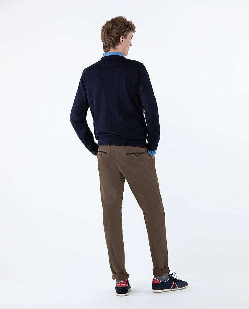 Pantalón Coordinado Algodón Marrón