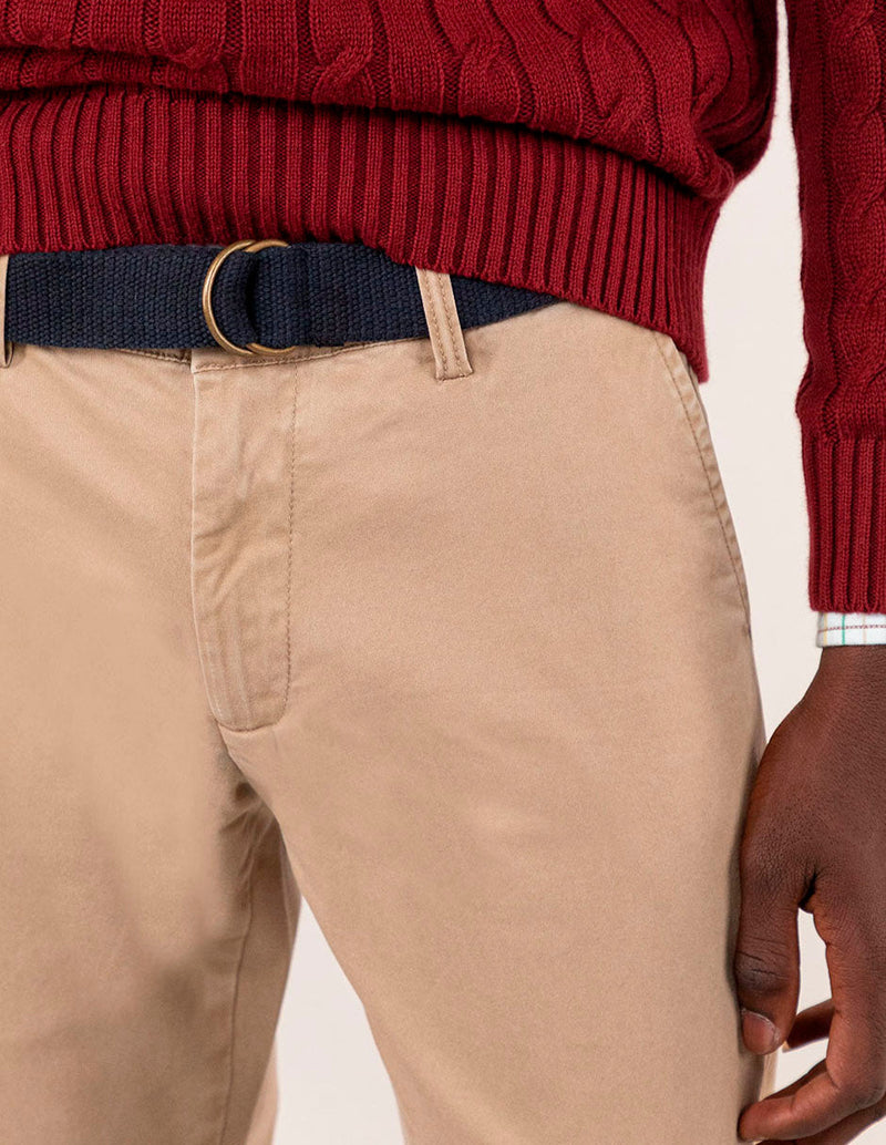 Pantalón Chino Básico Beige