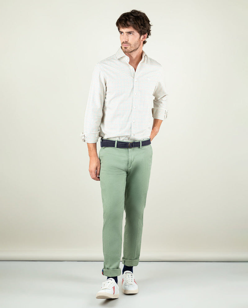 Pantalón Chino Básico Verde Claro