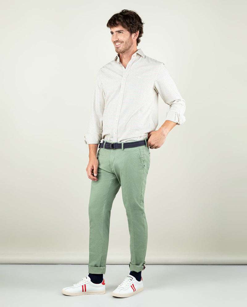 Pantalón Chino Básico Verde Claro