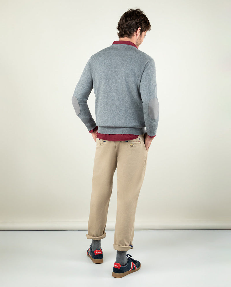 Pantalón Chino Pinza Beige