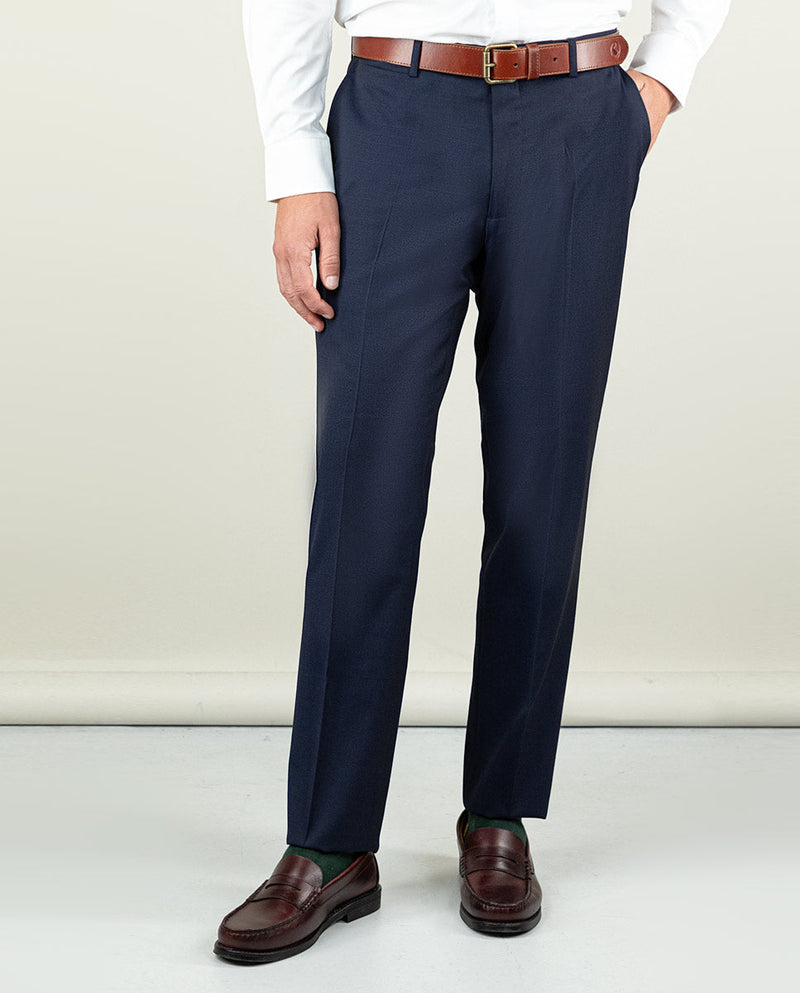 Pantalón Traje Liso Marino Coordinado Lavable