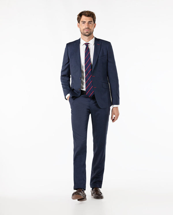 Americana Traje Ojo de Perdiz Marino Coordinado