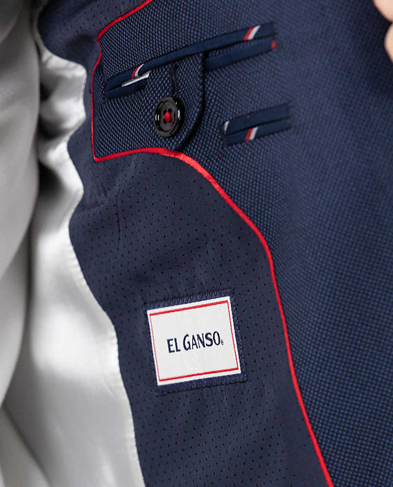 Americana Traje Ojo de Perdiz Marino Coordinado