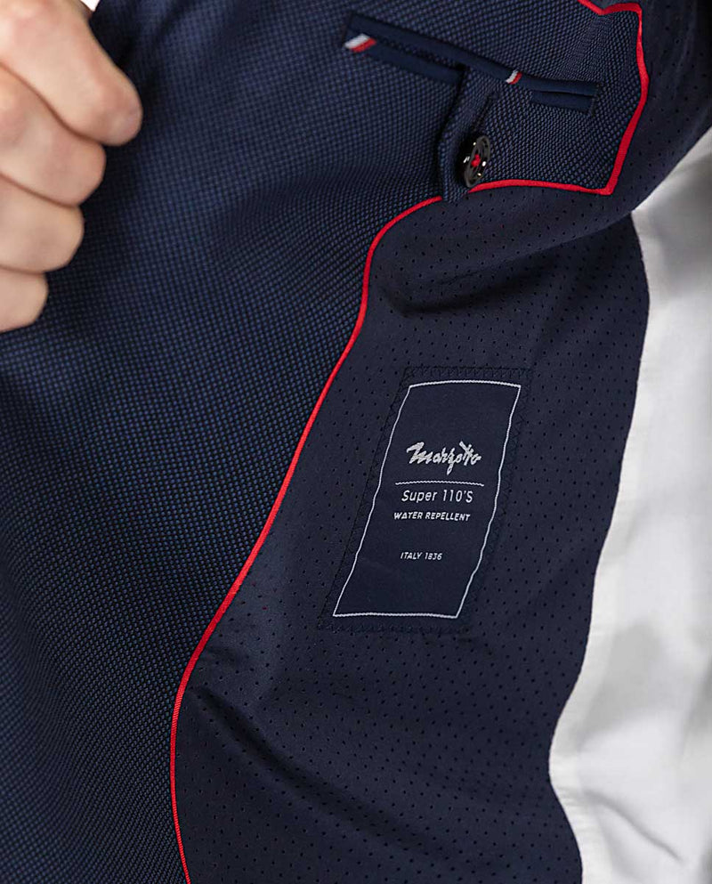 Americana Traje Ojo de Perdiz Marino Coordinado