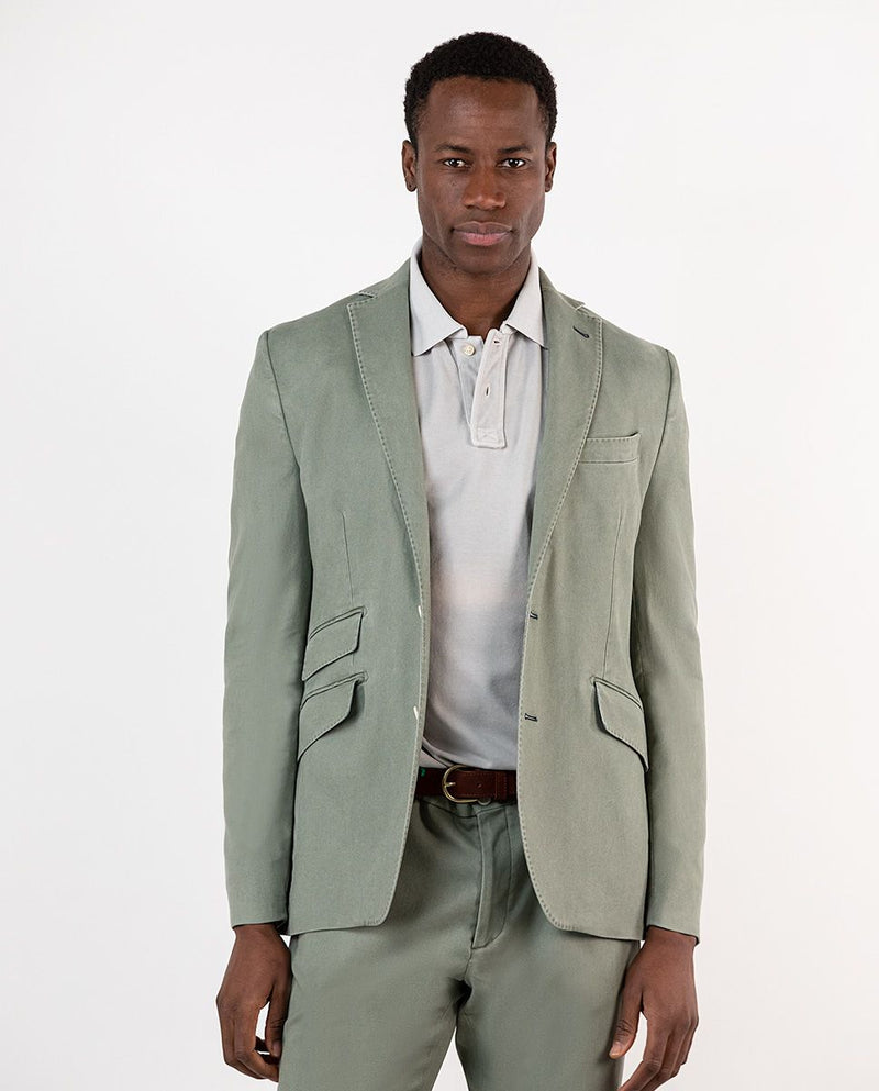 El Ganso | Americana Algodón Lavado Verde Verde  para hombre.