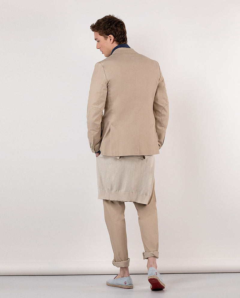 El Ganso | Americana Algodón Lavado Beige para hombre.