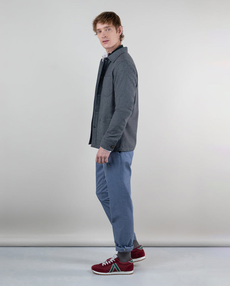 Sobrecamisa Lana Gris