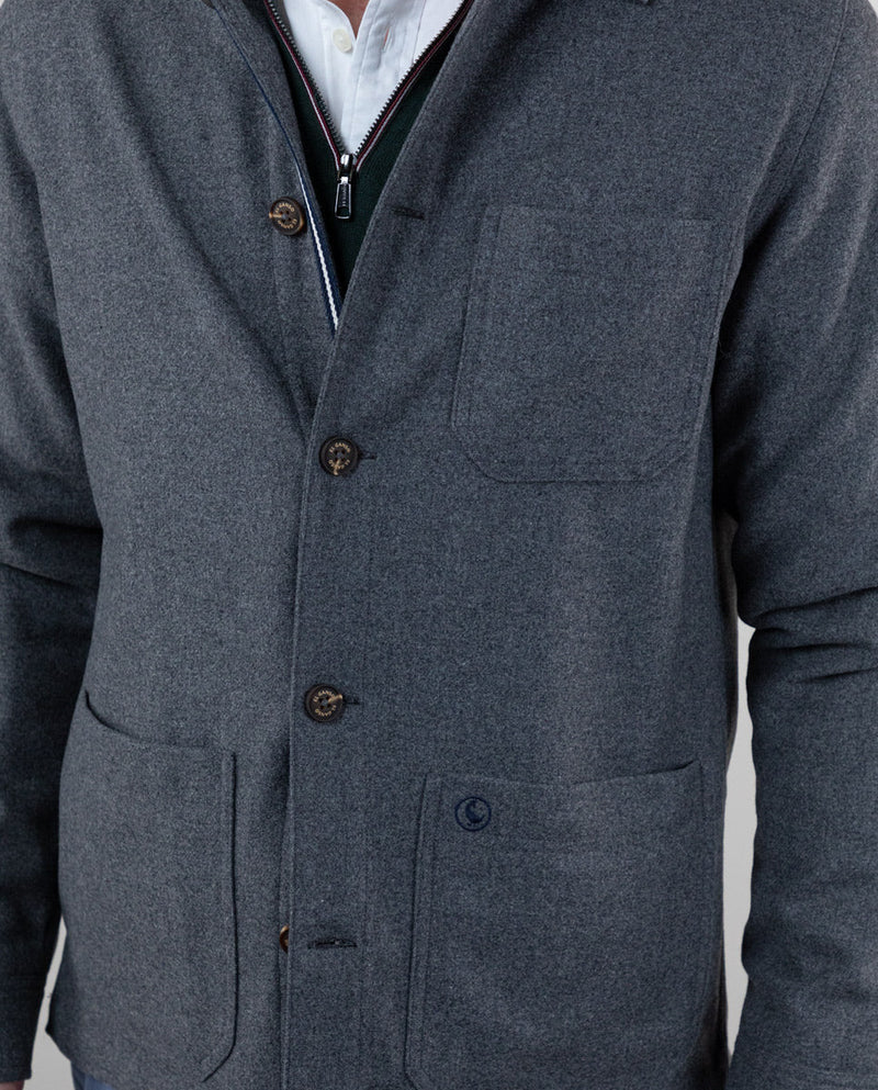 Sobrecamisa Lana Gris