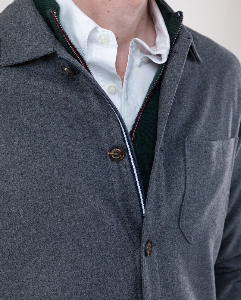 Sobrecamisa Lana Gris