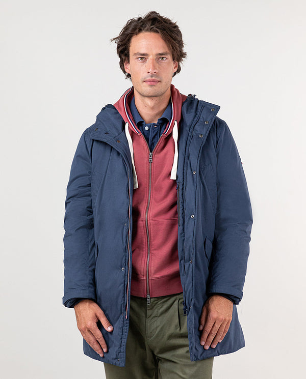 El Ganso | Parka Casual Capucha Marino Azul Marino  para hombre.