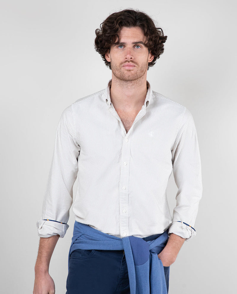 Camisa Raya Yale Oxford Beige