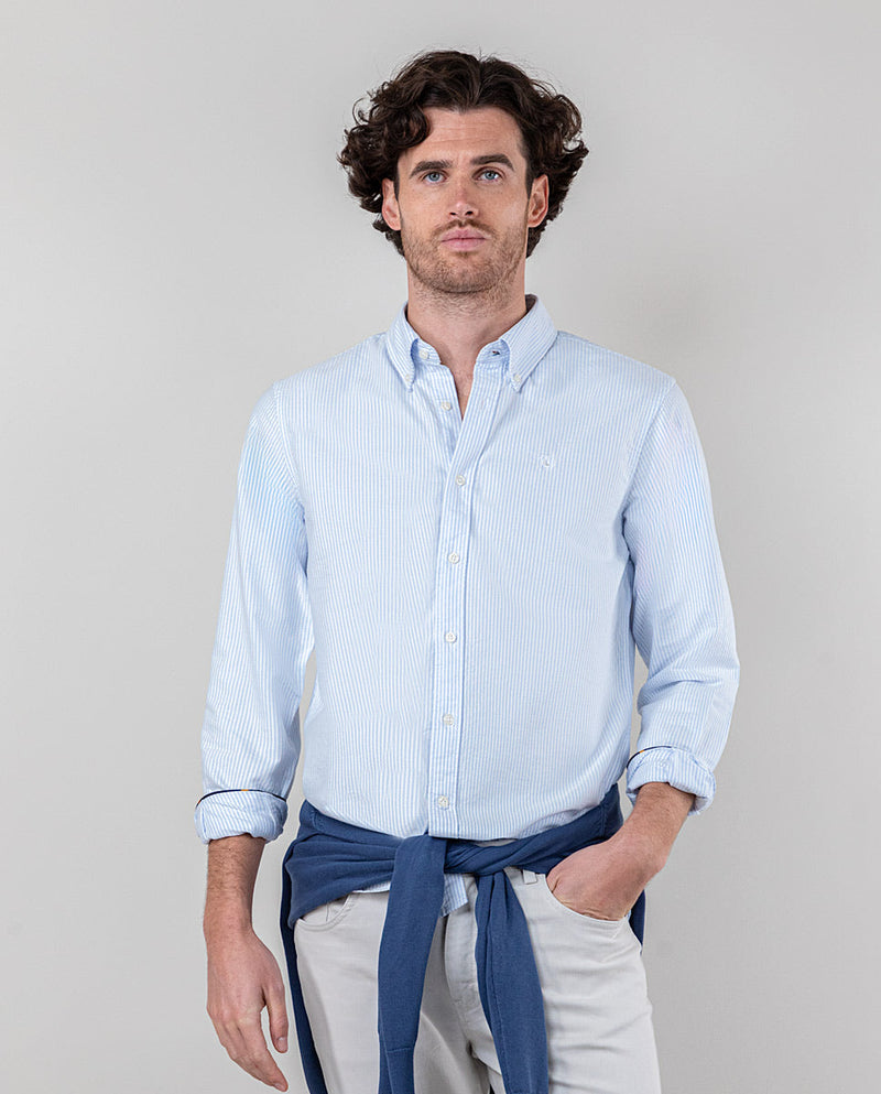 Camisa Raya Yale Oxford Celeste