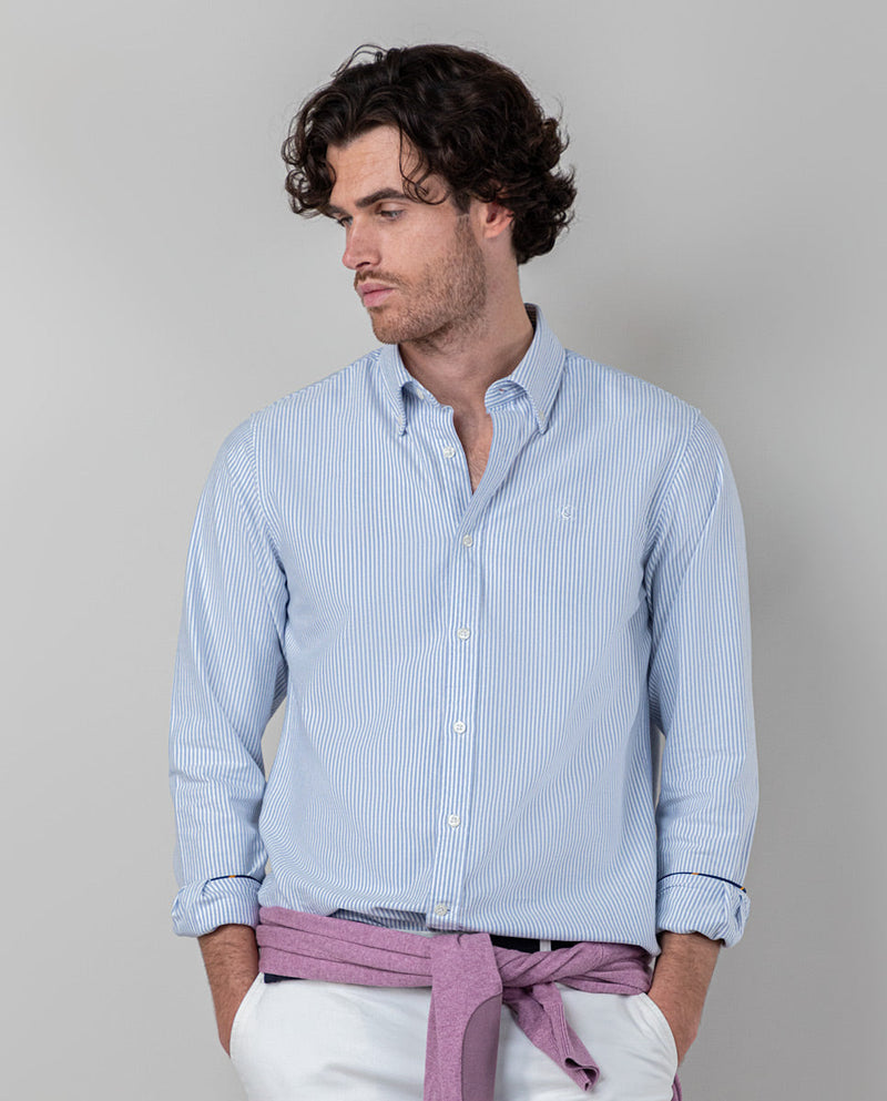 Camisa Raya Yale Oxford Marino