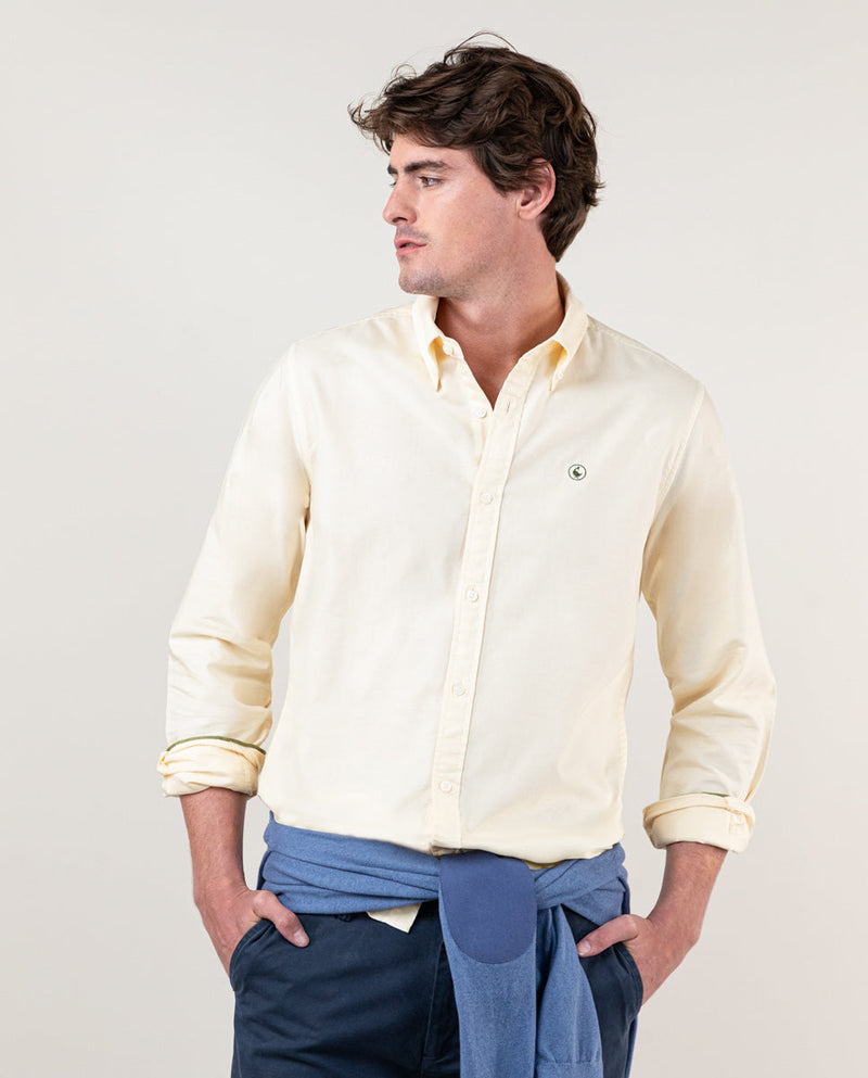 Camisa Garment Dyed Amarillo