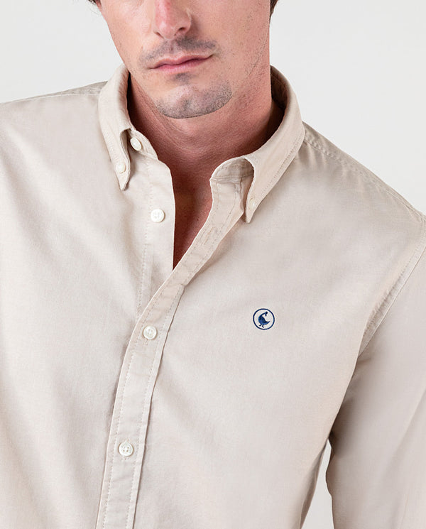 Camisa Garment Dyed Beige