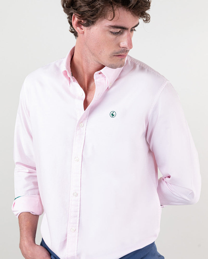 Camisa Garment Dyed Rosa