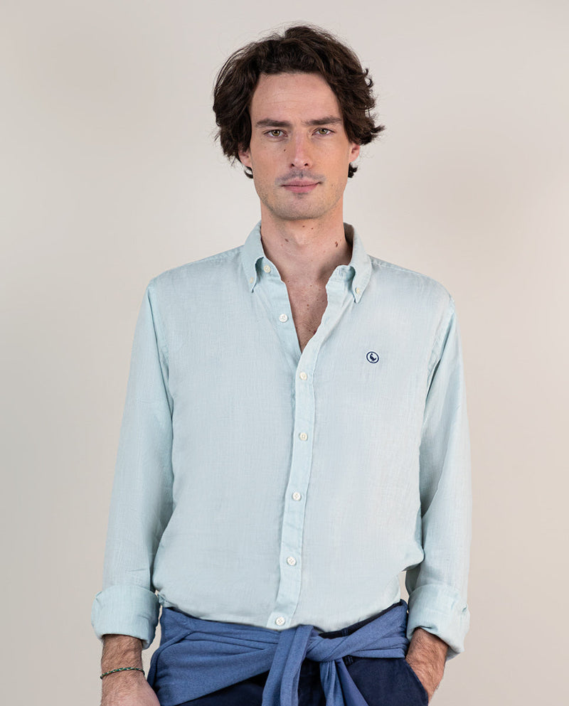 Camisa Lino Menta