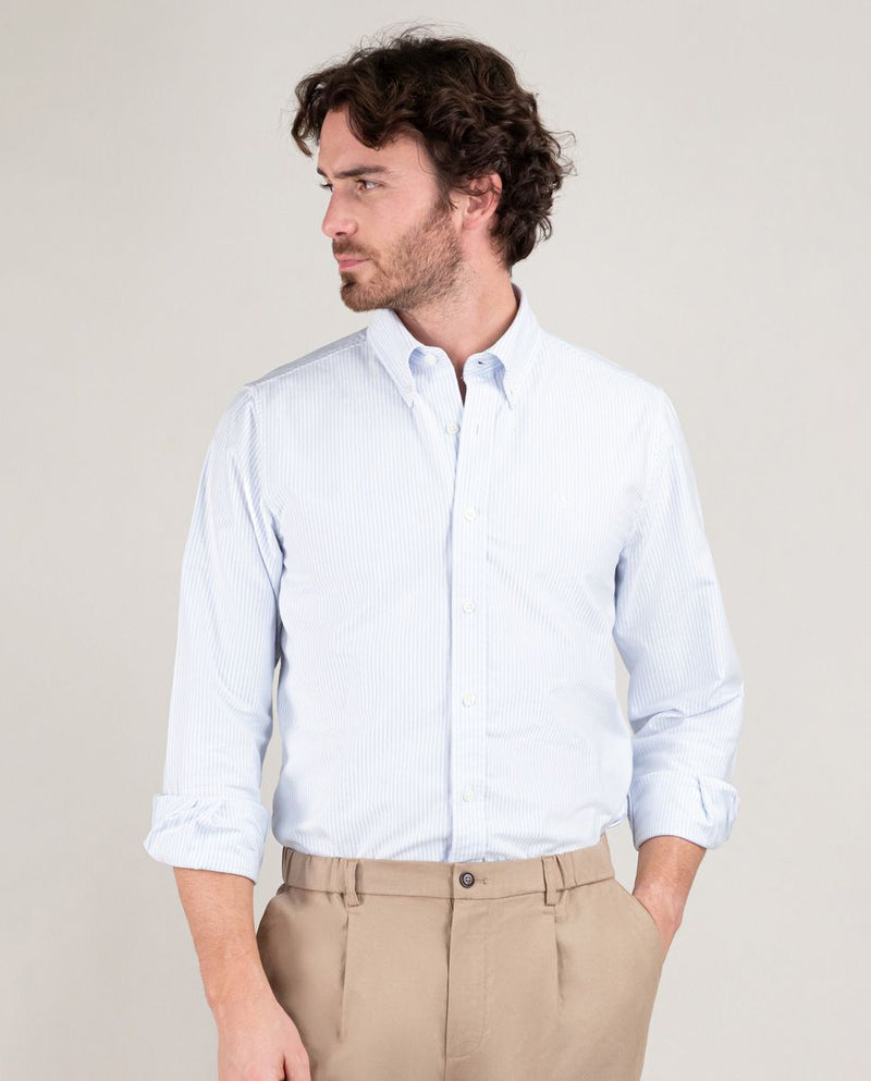 Camisa Oxford Yale Celeste