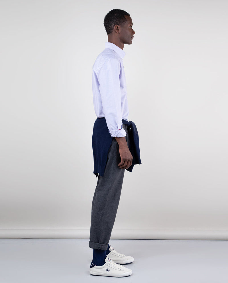 Camisa Oxford Liso Lila