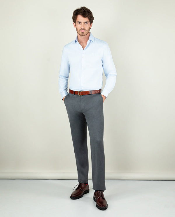 Camisa Vestir Royal Oxford Celeste
