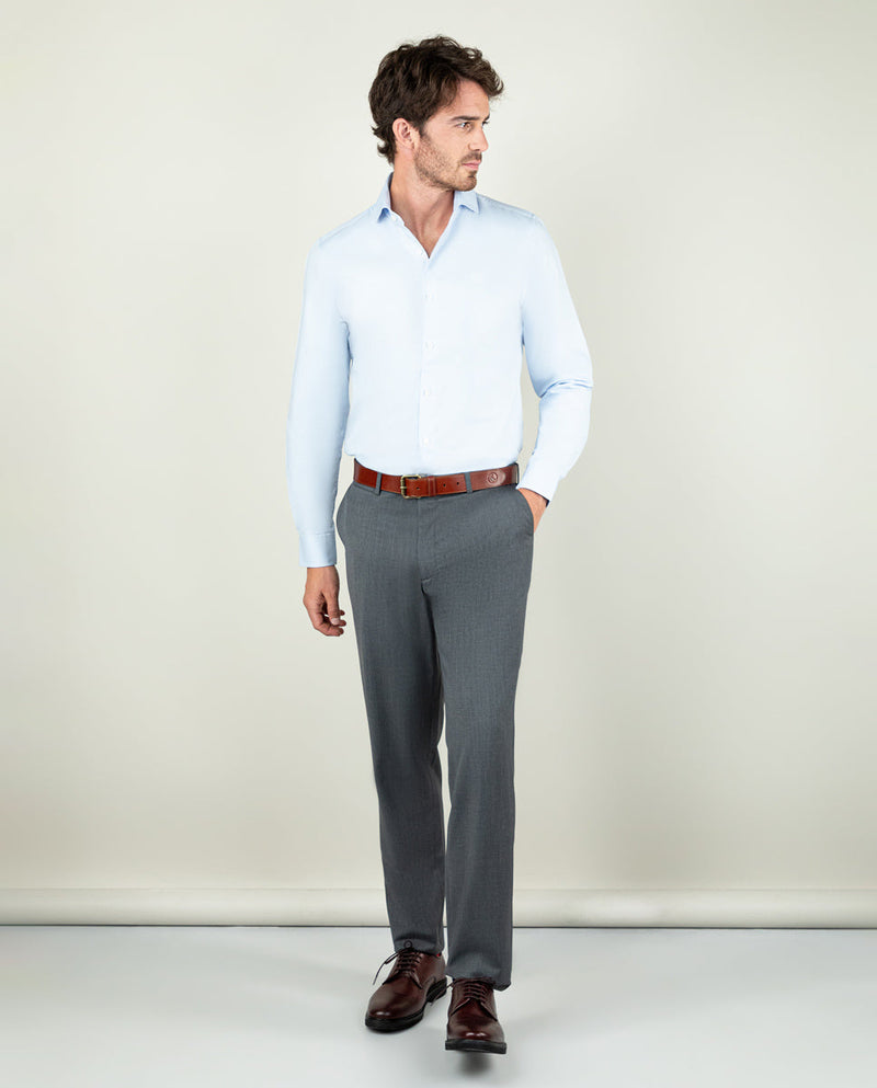 Camisa Vestir Royal Oxford Celeste
