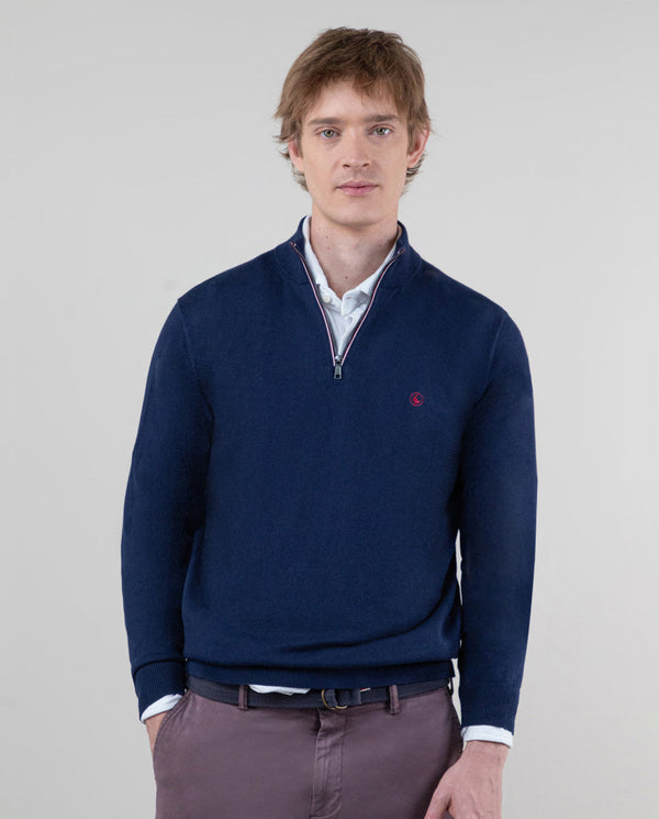Jersey Cuello Camionero Marino