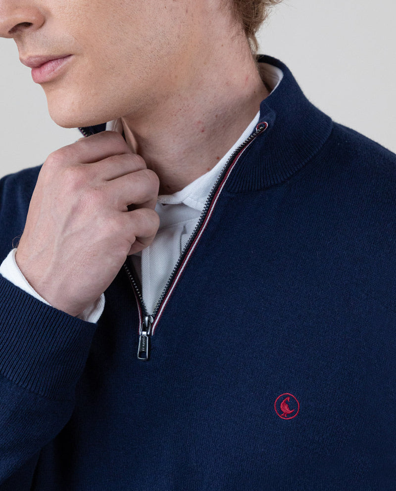 Jersey Cuello Camionero Marino