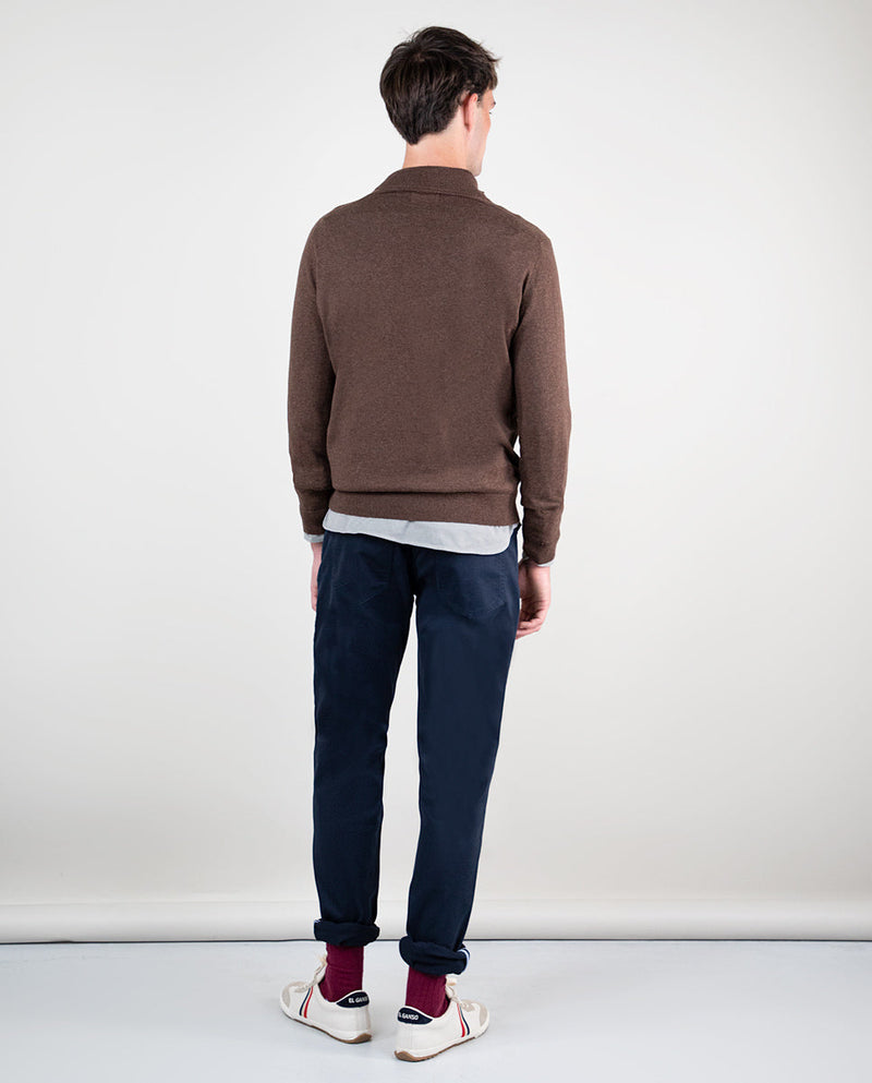 Jersey Cuello Camionero Chocolate