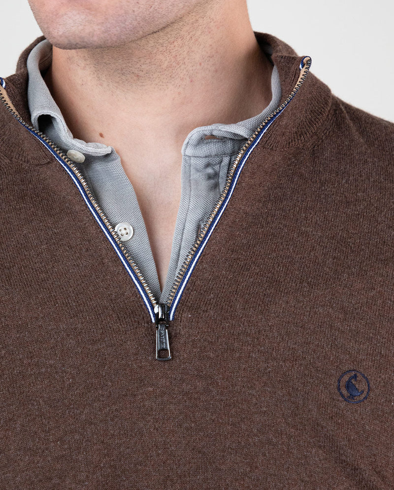 Jersey Cuello Camionero Chocolate