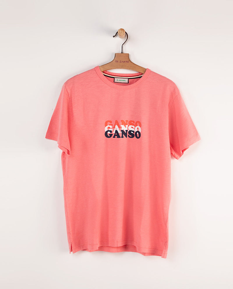 Camiseta Estampada Ganso Coral