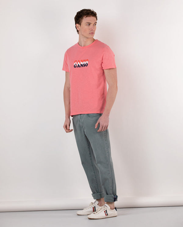 Camiseta Estampada Ganso Coral