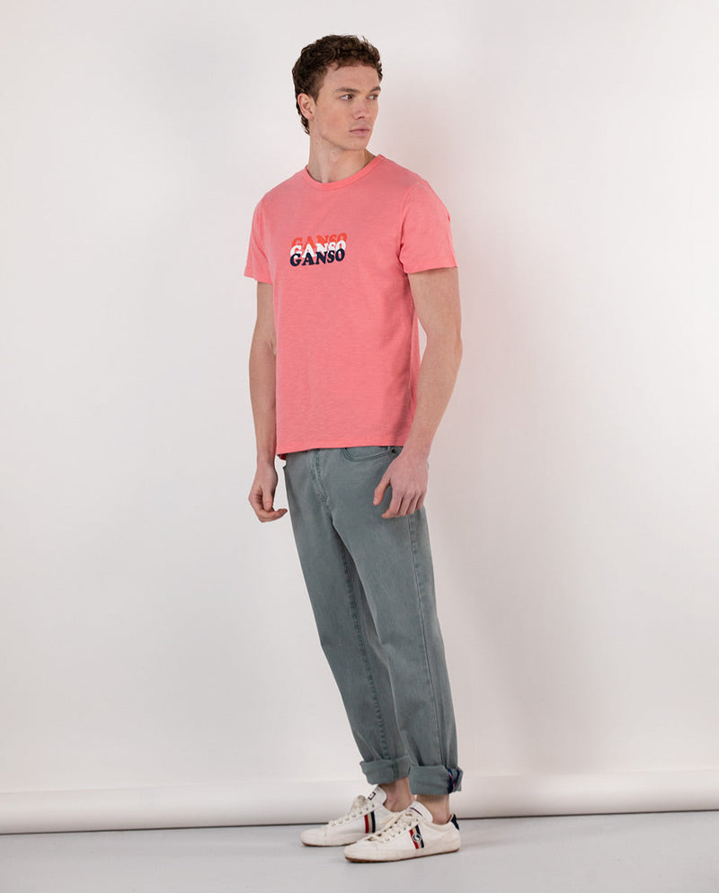 Camiseta Estampada Ganso Coral