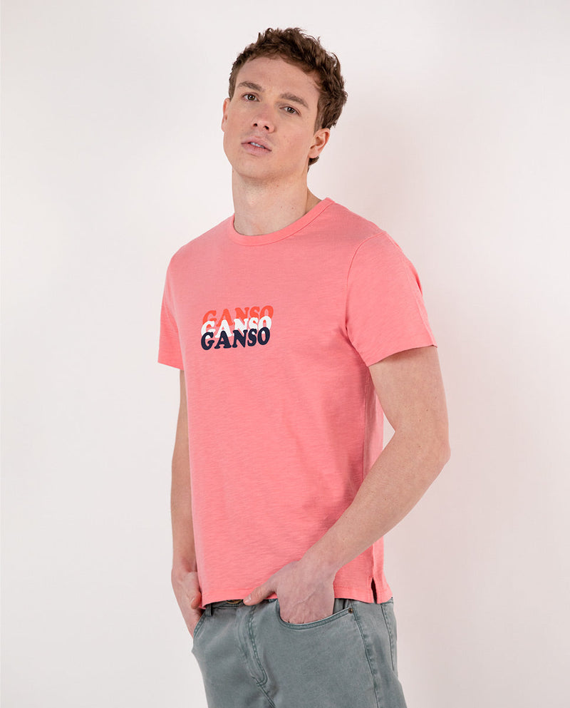 Camiseta Estampada Ganso Coral