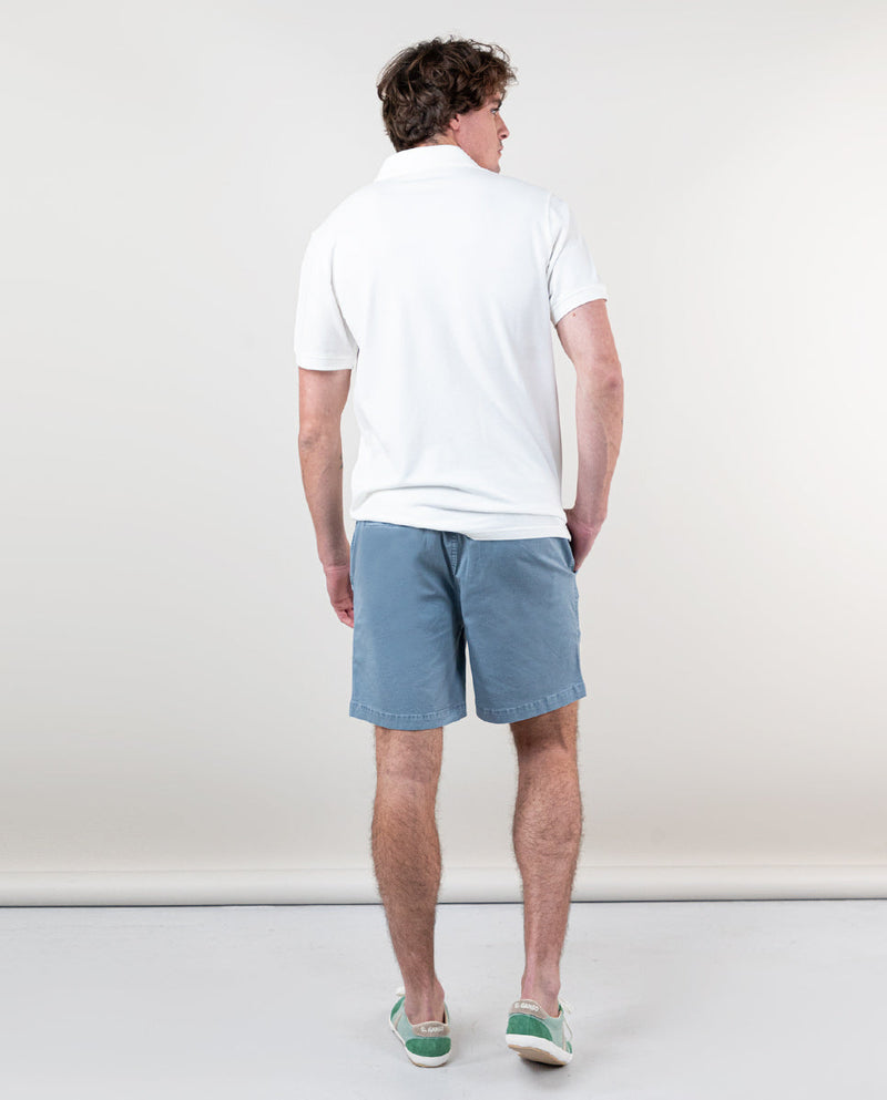 Polo Piqué Garment Dyed Blanco