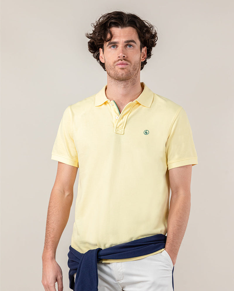 Polo Piqué Garment Dyed Amarillo