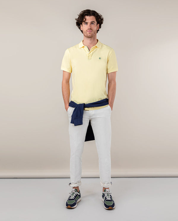 Polo Piqué Garment Dyed Amarillo