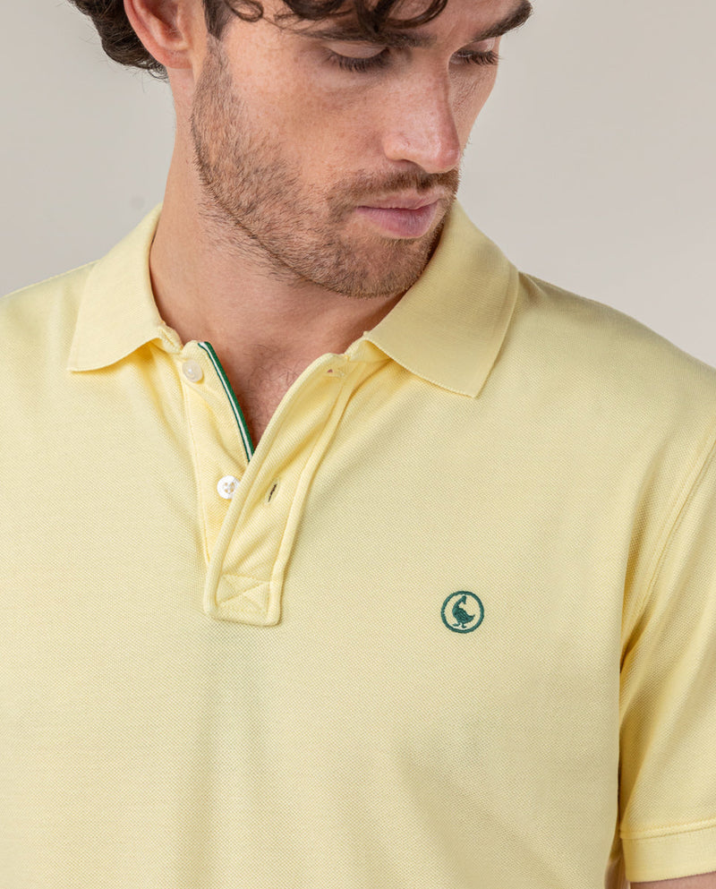 Polo Piqué Garment Dyed Amarillo