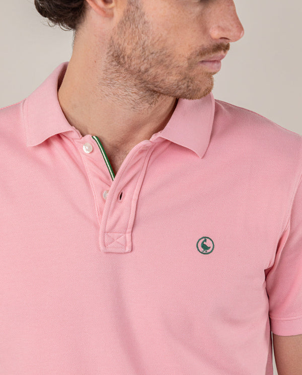 Polo Piqué Garment Dyed Rosa