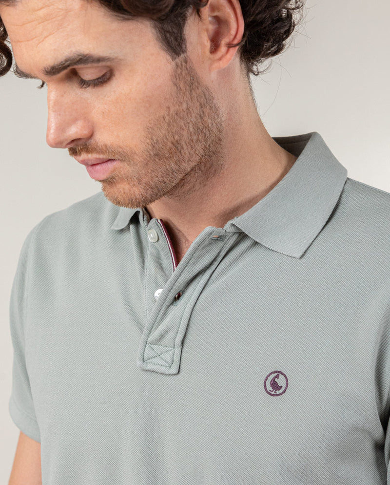 Polo Piqué Garment Dyed Verde Claro